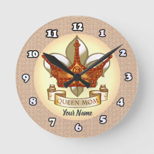 Reloj Redondo Mediano Queen Mom Clock