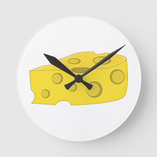 Reloj Redondo Mediano Queso (Anverso)
