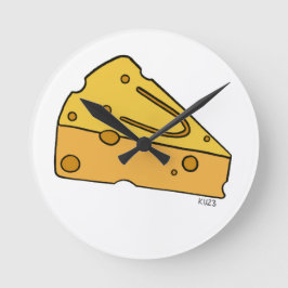 Reloj Redondo Mediano Queso Cutiño Sonriente