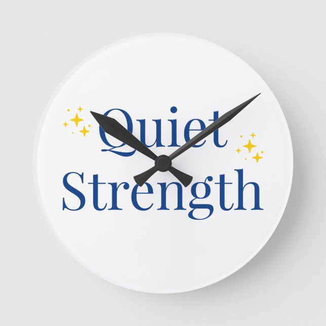 Reloj Redondo Mediano Quiet Strength (Anverso)