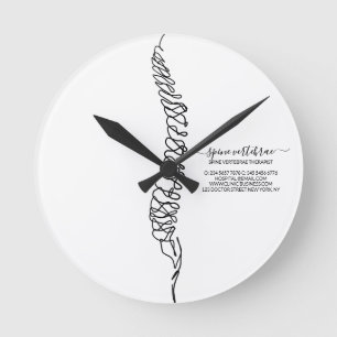 Reloj Redondo Mediano Quiropráctico Profesional Quiropráctico Moderno