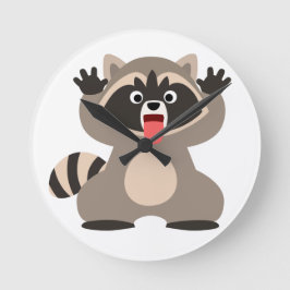 Reloj Redondo Mediano Raccoon, un Personalizado barato