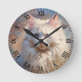 Reloj Redondo Mediano Ragdoll cat