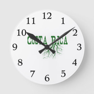 Reloj Redondo Mediano Raíces de Costa Rica