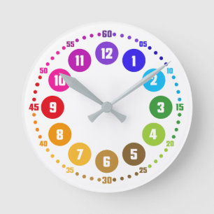 Reloj Redondo Mediano rainbowatch Lernuhr K12-AU-EU