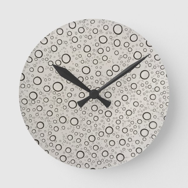 Reloj Redondo Mediano Raindrops (Anverso)