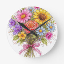 Ramo Floral - Arte de Estilo Garabateado