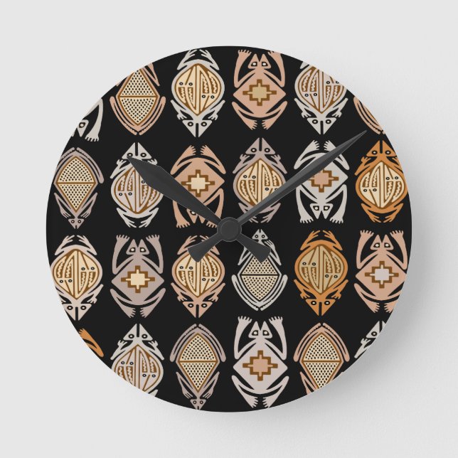 Reloj Redondo Mediano Ranas Saltarinas (Anverso)