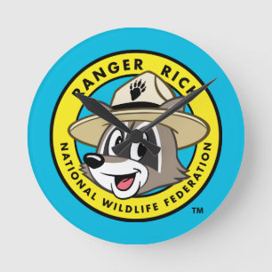 Reloj Redondo Mediano Ranger Rick Logo de Ranger Rick