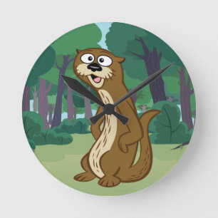 Reloj Redondo Mediano Ranger Rick Reggie Otter