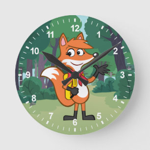 Reloj Redondo Mediano Ranger Rick Scarlett Fox Waving