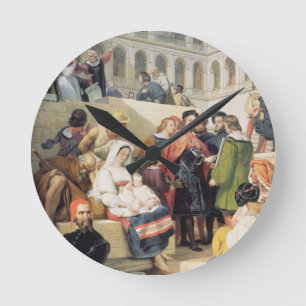 Reloj Redondo Mediano Raphael en el Vatican, 1832 (aceite en lona)