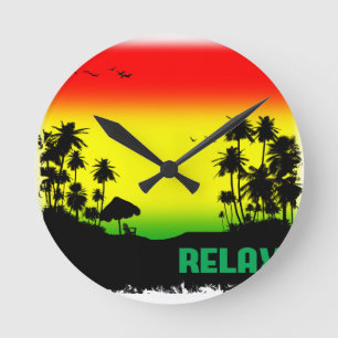 Reloj Redondo Mediano rasta de relajación