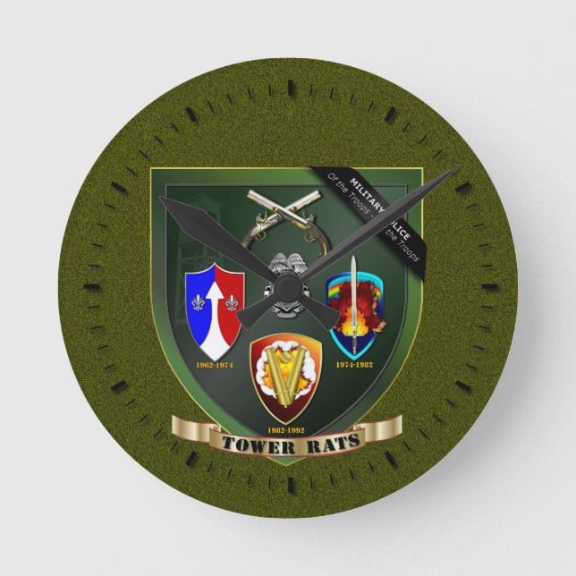 Reloj Redondo Mediano Ratas de la torre (Anverso)