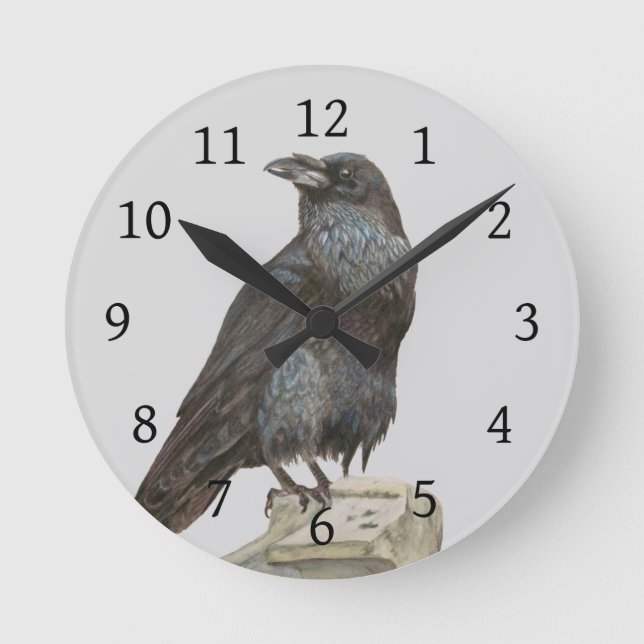 Reloj Redondo Mediano Raven (Anverso)