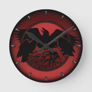 Reloj Redondo Mediano Raven Clock Nativo Raven Art Wall Clock Bird Regal