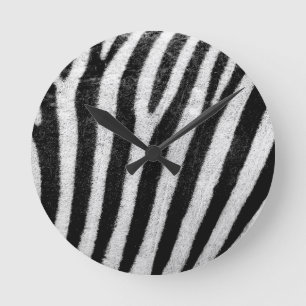 Reloj Redondo Mediano rayas de cebra