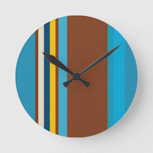 Reloj Redondo Mediano Rayas suroeste 12