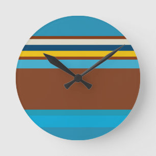 Reloj Redondo Mediano Rayas suroeste 12