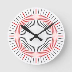 Reloj Redondo Mediano Rayos Concéntricos 03