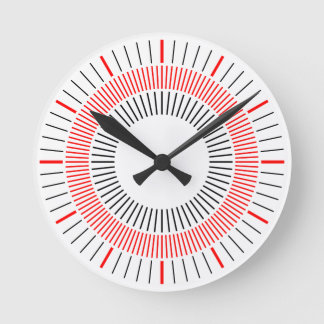 Reloj Redondo Mediano Rayos Concéntricos 03