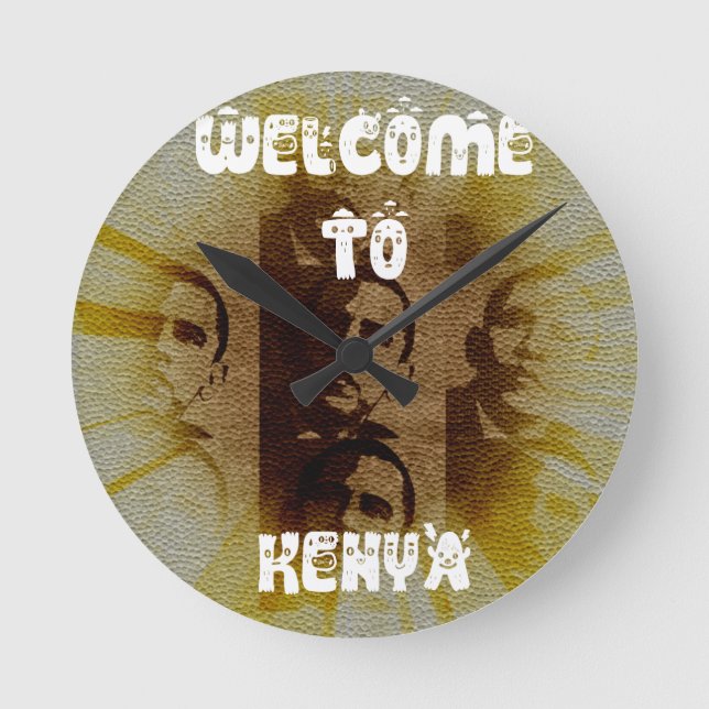 Reloj Redondo Mediano Recepción a Kenia (Anverso)