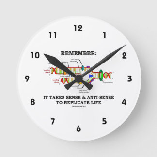 Reloj Redondo Mediano Recuerde: Lleva el sentido antisentido la réplica