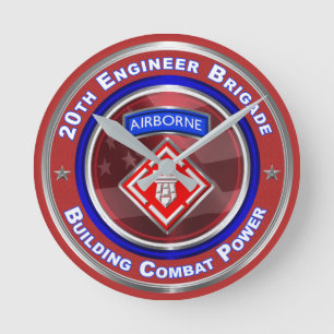 Reloj Redondo Mediano Recuerdo de la 20ª Brigada de Ingenieros-Aerotrans
