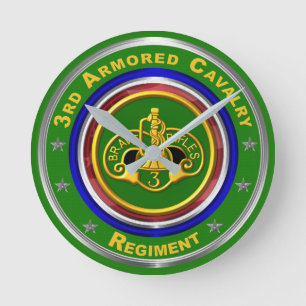 Reloj Redondo Mediano Recuerdo del 3er de Caballería Blindada