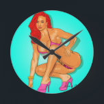 Reloj Redondo Mediano REd<br><div class="desc">Art by vain & shameless</div>