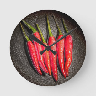 Reloj Redondo Mediano Red Chilli Peppers Wall Clock
