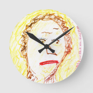 RELOJ REDONDO MEDIANO REDONDEAR ARTE EXTERIOR LUNCHLADY ARTE-FRONTAL REL