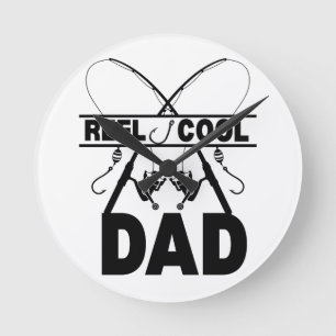 Reloj Redondo Mediano Reel Guay Dad Fishing Tee