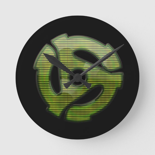 Reloj Redondo Mediano reflector de 45 RPM (Anverso)