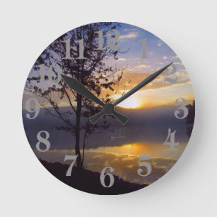 Reloj Redondo Mediano Reflexiones brumosas