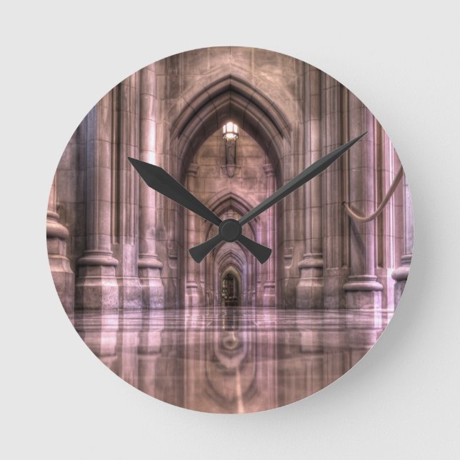 Reloj Redondo Mediano Reflexiones de la Catedral Nacional de Washington (Anverso)