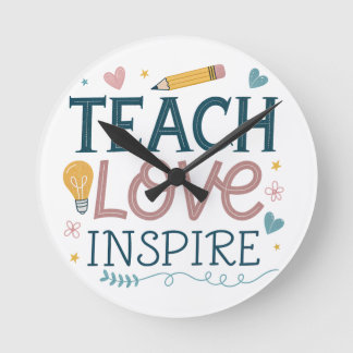 Reloj Redondo Mediano Regala Amor Inspira – Regalo de Agradecimiento par