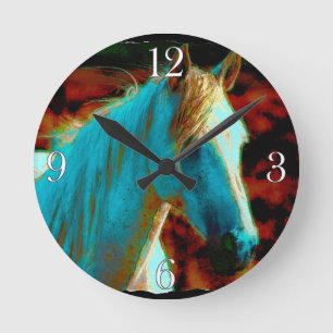 Reloj Redondo Mediano Regalo de Equine Animal lover