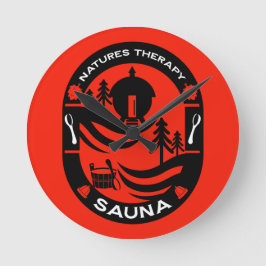 Reloj Redondo Mediano regalo de la sauna de lujo