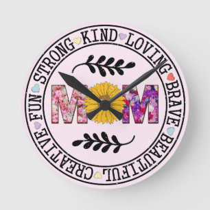 Reloj Redondo Mediano Regalo de mamá