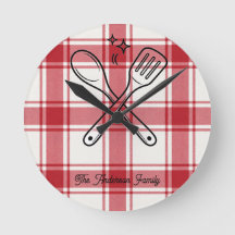 Regalo de nombre personalizado a cuadros rojos y b