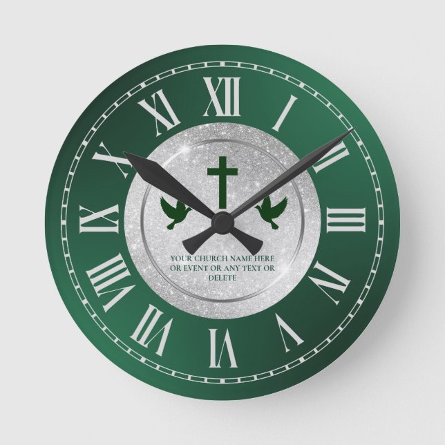 Reloj Redondo Mediano Regalo del Aniversario de Apreciación de la Iglesi (Anverso)