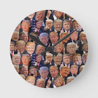 Reloj Redondo Mediano Regalo divertido de Trump