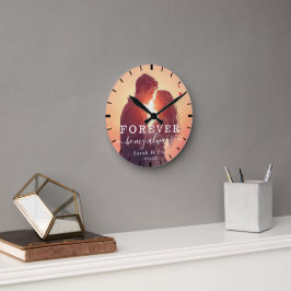 Reloj Redondo Mediano Regalo personalizado del día de San Valentín