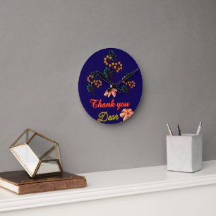 Reloj Redondo Mediano Regalo personalizado y hecho a medida con patrón b