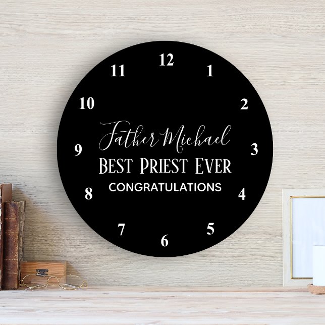 Reloj Redondo Mediano Regalos de sacerdotes pastores - Personalización s (Subido por el creador)