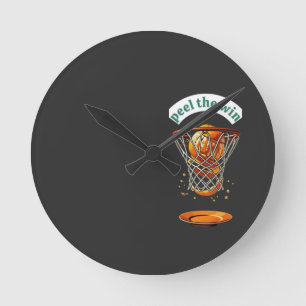 Reloj Redondo Mediano Regalos únicos para amantes del baloncesto pelan l