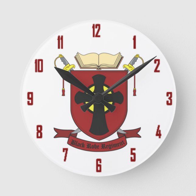 RELOJ REDONDO MEDIANO REGIMIENTO NEGRO DEL TRAJE (Anverso)