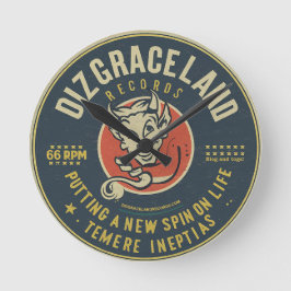 Reloj Redondo Mediano Registros de Dizgraceland