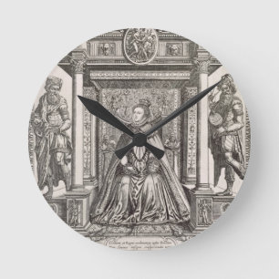 Reloj Redondo Mediano Reina Elizabeth I (1533-1603) como patrón de